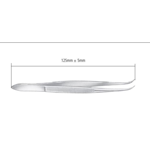 Pincett rund böjd – 13cm
