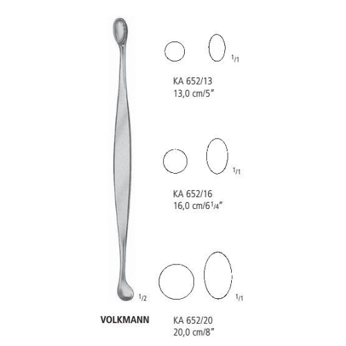 Slev sår oval Volkmann – 20cm