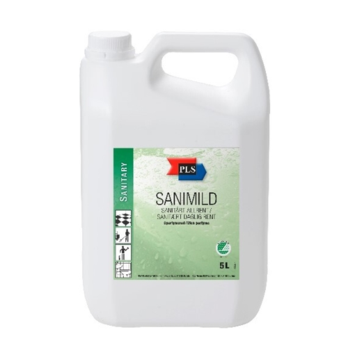 Reng sanitet/toa Sanimild PLS  – 5L pH=6,5/7 oparf Svanen – 3 st