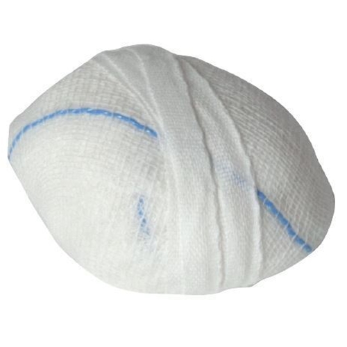 Vaginaltamponad gasväv Selefa – Ø5,5cm m snöre + rtg-tråd – 25 st
