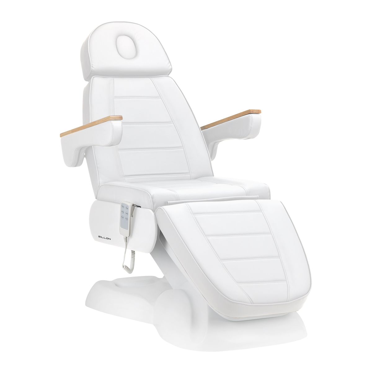 Elektrisk kosmetikstol Sillon Lux 273b 3 motorer vit