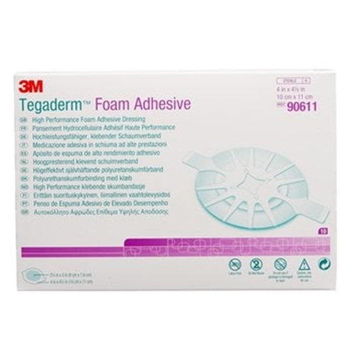 Skumförband Tegaderm Foam Adhesive – 10x11cm oval Border – 10 st