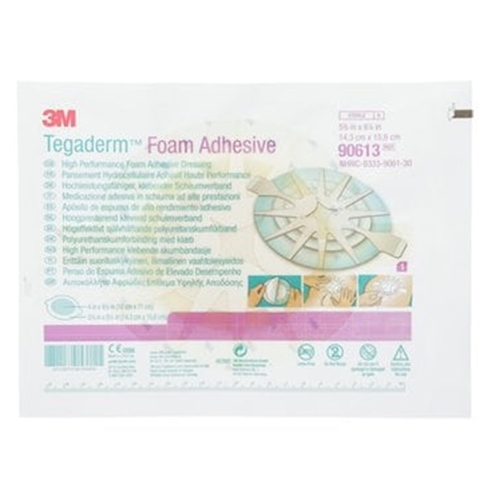 Skumförband Tegaderm Foam Adhesive – 14,3×15,6cm oval Border – 5 st