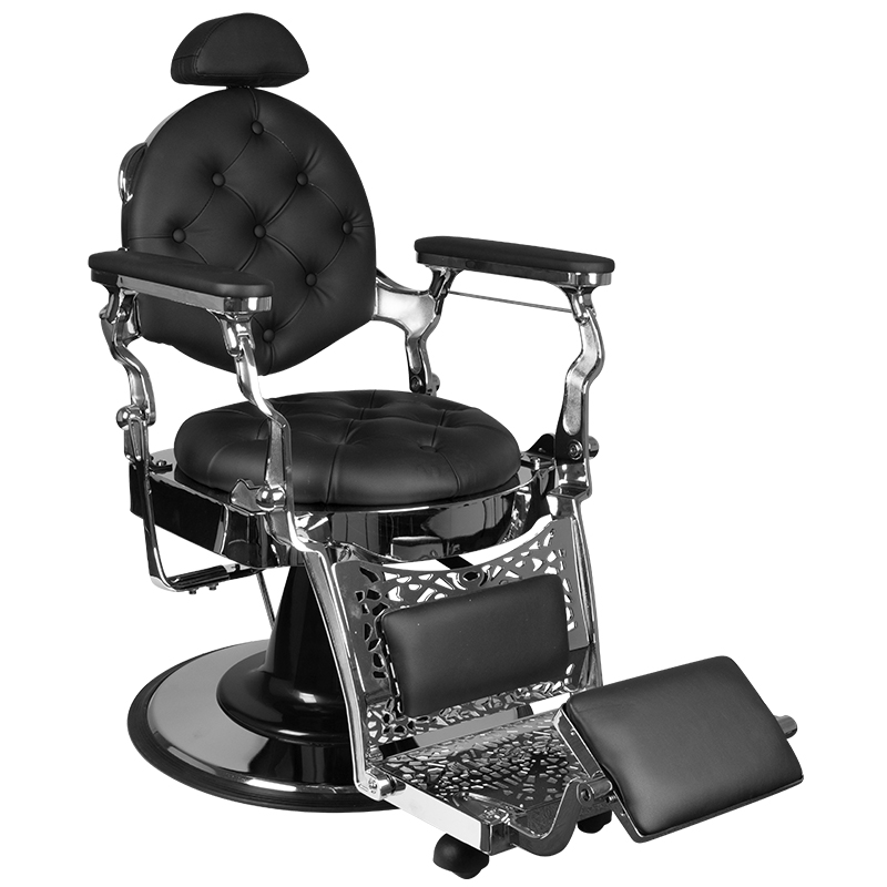Gabbiano Barberarstol Giulio silver svart