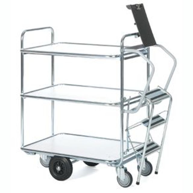 Stegvagn 3-plan, för 300 kg