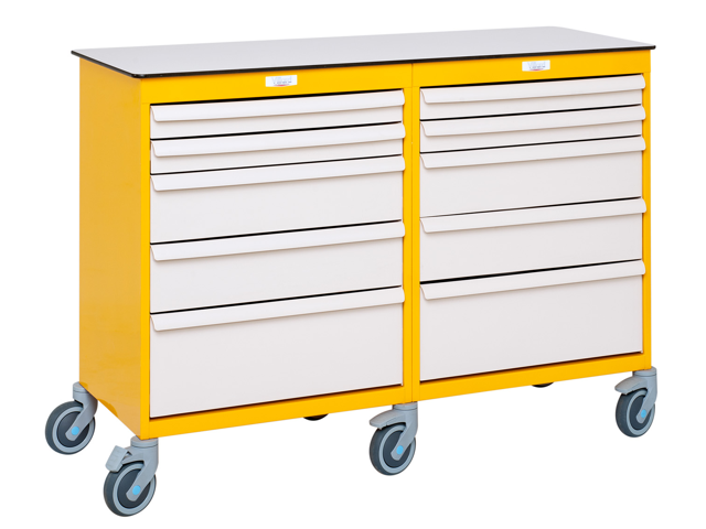 Mobil arbetsstation 2 block – Gul Mobil arbetsstation 2 block – Gul