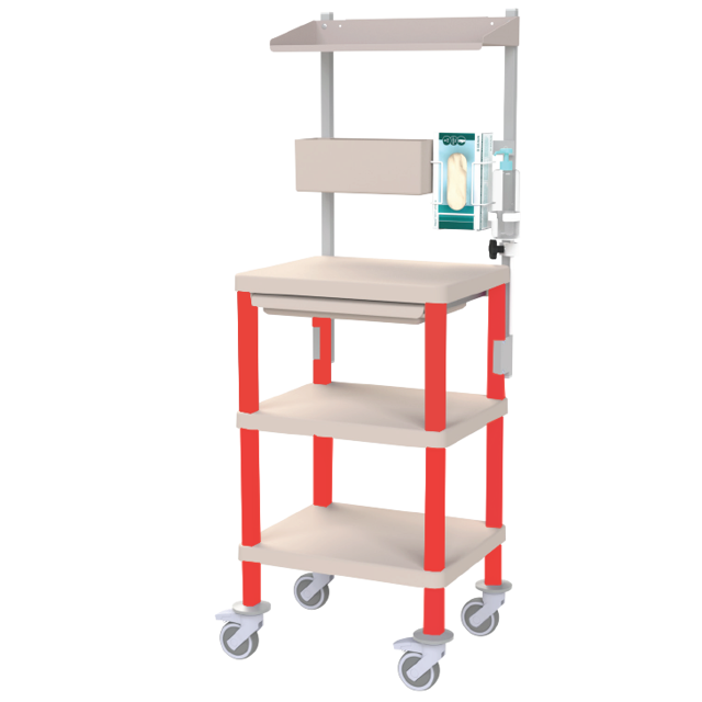 Bord 54×45 cm, 3 plan – Röd Bord 54×45 cm, 3 plan – Röd