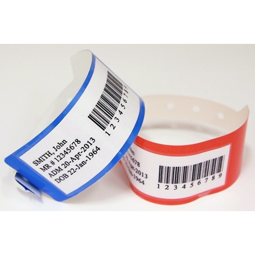 Identitetsband med knapplås Sentry BarCode LBA – vuxen blått – 250 st