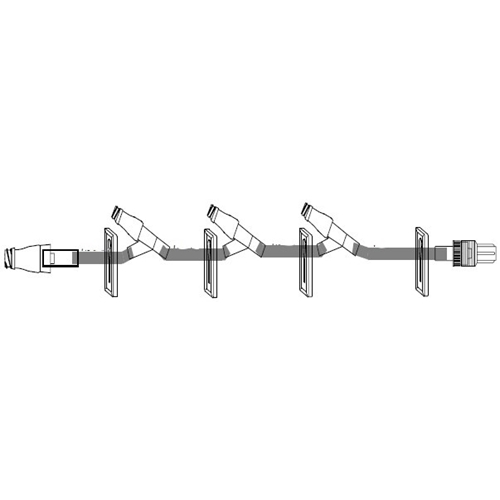 Inj.port desinf membran – 4v förlslang 39 cm – 50 st