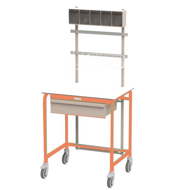 Mobil arbetsstation enkel – Korall