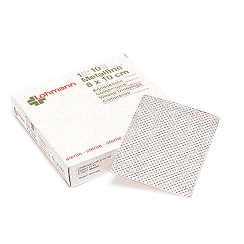 Kompress aluminium Metalline – 8x10cm steril – 10 st