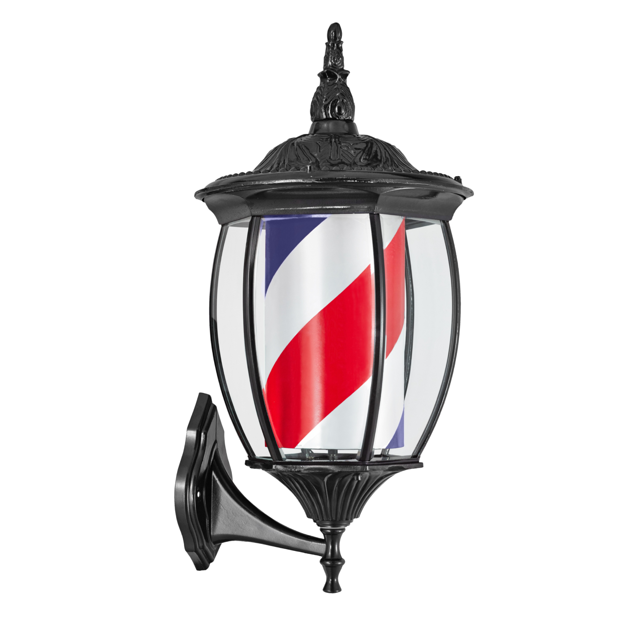 Barber pole – PAULY – Röd och blå Barber pole – PAULY – Röd och blå