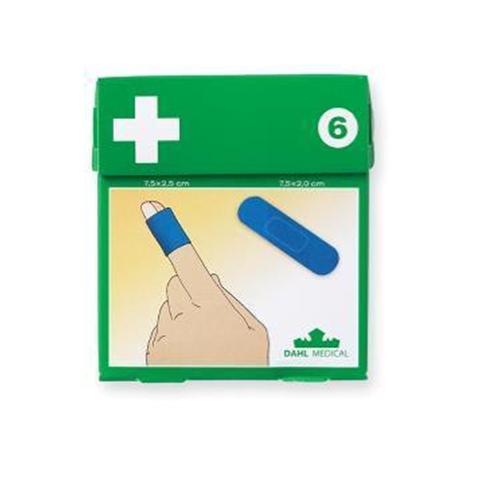 Plastplåster Dahl refill #6 – t 416001 blå Detectable 50-p – 50 st