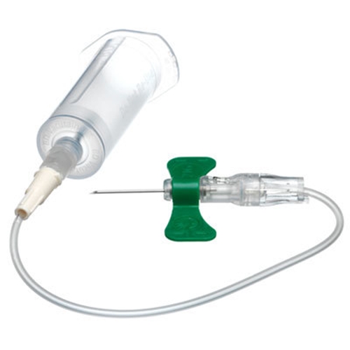 Venprovset BD Push Button – 0,8x19mm 17,8cm grön m hållare – 20 st