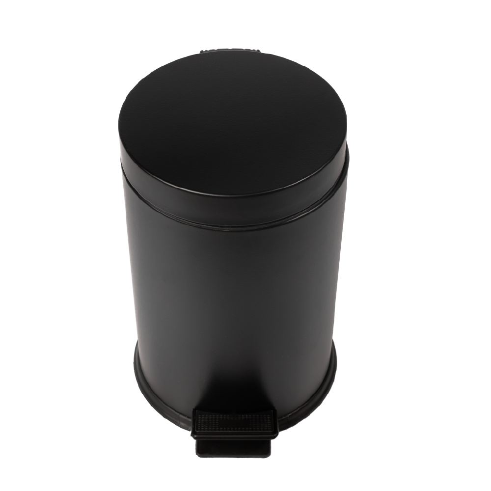 Papperskorg med pedal – HIT svart 5 liter