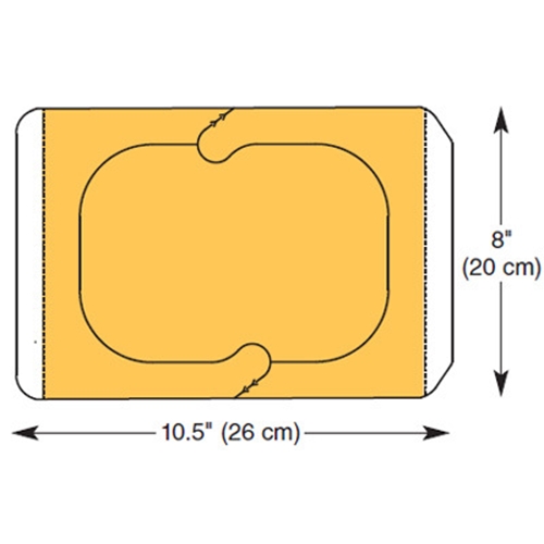 Incisionsduk loban antimikrobell – 22x26cm m ram för bråck – 50 st