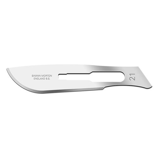 Knivblad op Swann-Morton – nr21 – 100 st