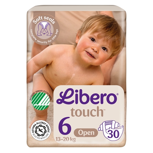 Tejpblöja Libero Touch – 6 13-20kg – 120 st