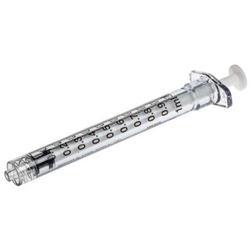 Spruta luerlock 3kompPlastipak – 1ml grad 0,01ml centrerad – 100 st