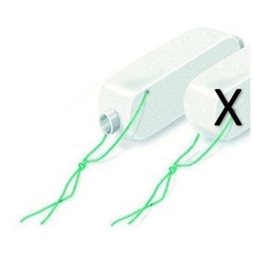 Nästamponad utan rör Raucocel – 55mm rak – 10 st