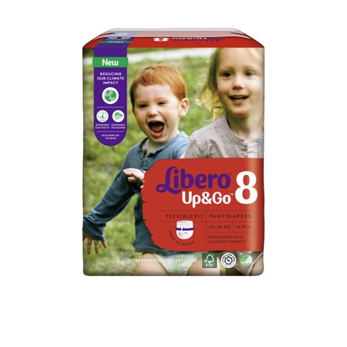 Byxblöja Libero Up&Go – 8 19-30kg – 112 st