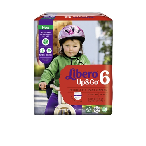 Byxblöja Libero Up&Go – 6 13-20kg – 144 st