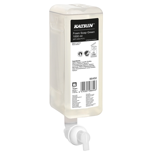 Skumtvål Katrin Green – 1000ml parfymerad – 6 st