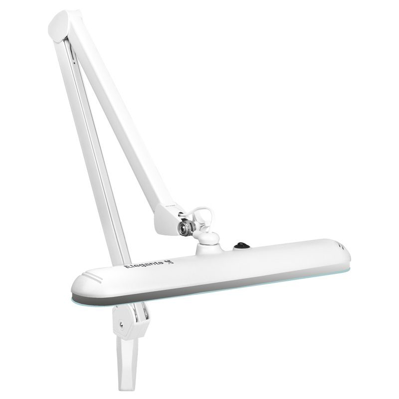 Elegant LED-verkstadslampa 801:a standard vit skruvstäd