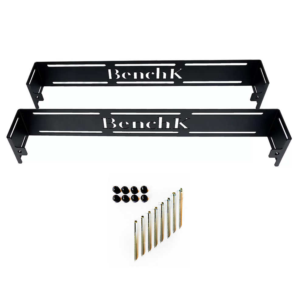 Black Wall Holders WHB+S8 för Benchk Wall Bars Series 2, 5 och 7