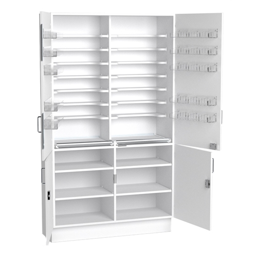 Medicinskåp Careco  – 2100x1200x450mm 4 dörrar
