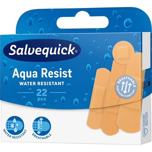 Plastplåster Salvequick – 22/ask i 4 stl beige st-pack – 22 st