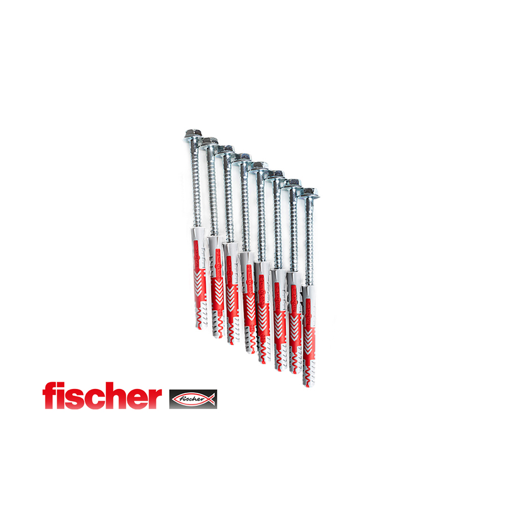 Benchk PS8 – Fischer 10 × 80 expansionsproppar med Benchk -ribbstol skruvar (8 st.)