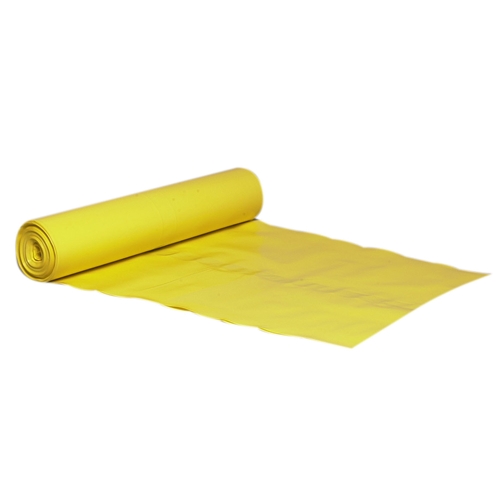 Sopsäck LD plast – 100L 720x1120mm 100my gul – 10 st