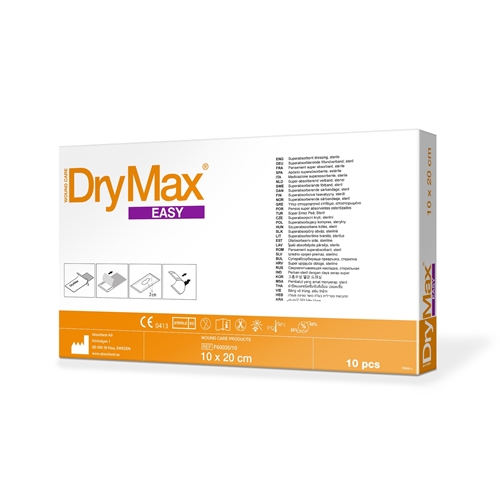 Superabsorberande förband DryMax Easy – 10x20cm – 10 st
