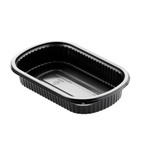 Måltidsform PP Duniform – 800ml 240x150x40mm 1fack sv – 50 st