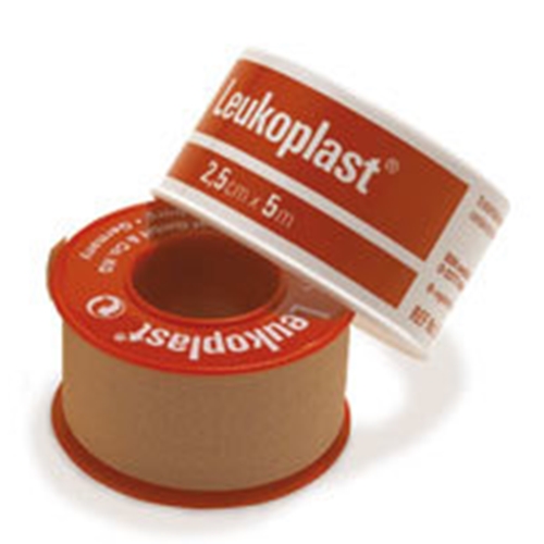 Häfta väv Leukoplast – 2,5cmx5m beige latex ring – 12 st