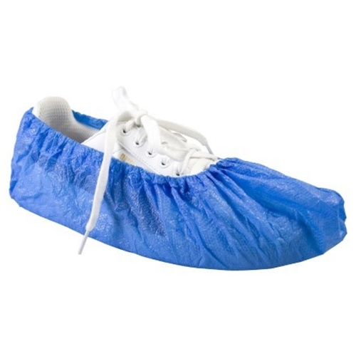 Skoskydd plast engångs – 50my blå onesize – 100 st