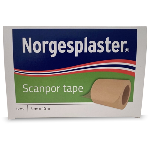 Häfta papper Scanpor – 5cmx10m beige – 6 st