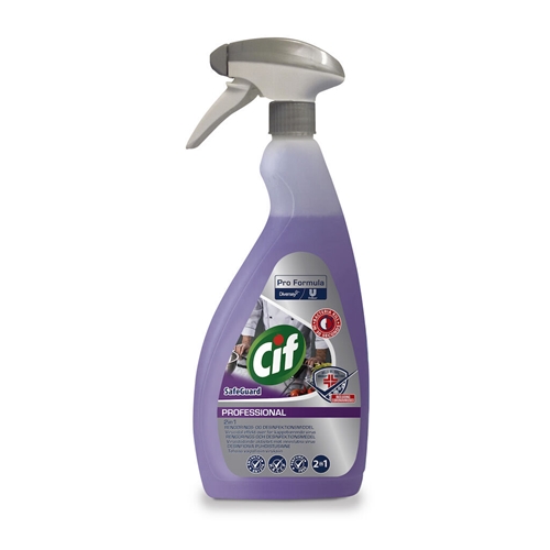 Rengöring och desinfektion Cif Pro Safeguard – 750ml oparfymerad sprayflaska