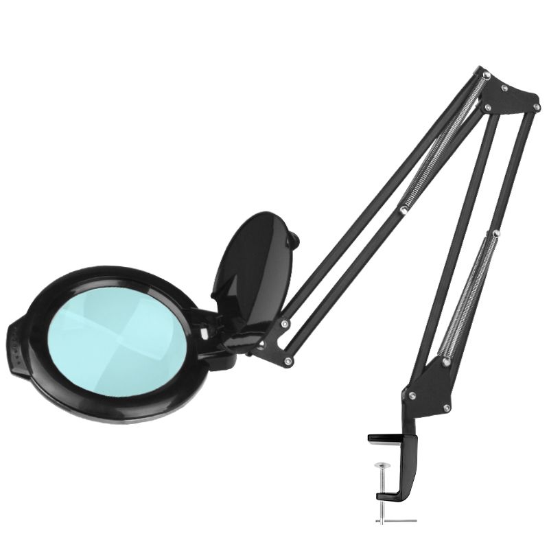 LED-förstoringslampa månsken 8012/5 svart för bordsskiva