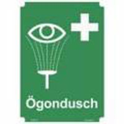 Skylt ”Ögondusch” – A4 grön