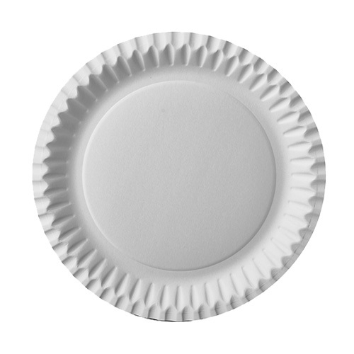 Tallrik papper flat – 23cm vit – 50 st
