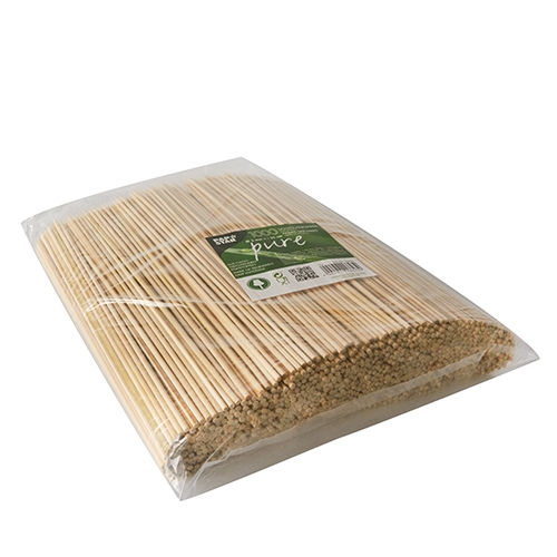 Grillpinne bambu – 25cm Ø3mm – 1000 st