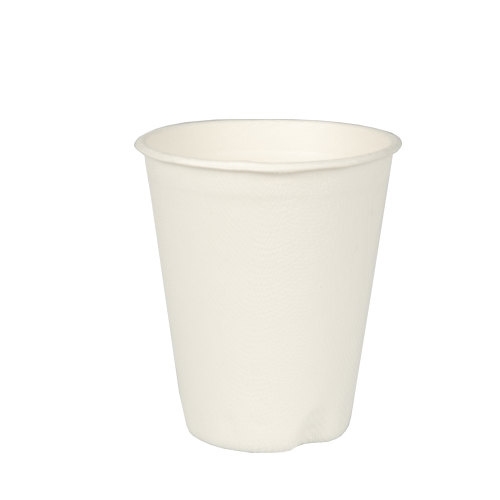 Bägare bagasse vit – 20cl, 9,2 cm, diam 8 cm – 40 st
