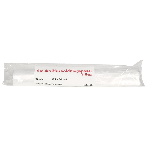 Plastpåse HD – 3L 10my transparent – 70 st