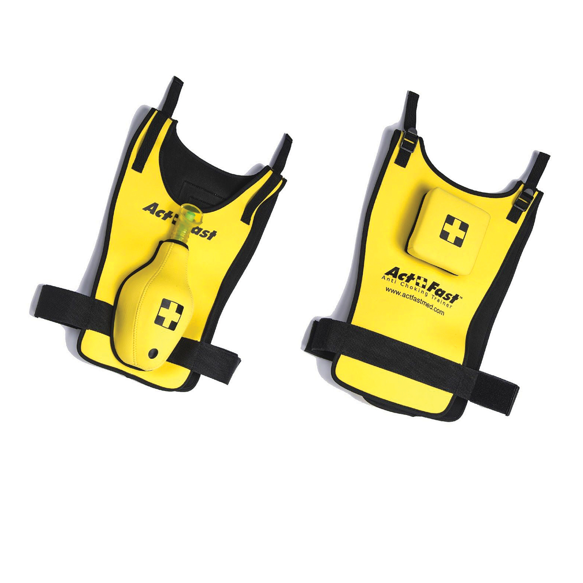Act+Fast Rescue Choking Vest – Gul, med ryggslag (Barn)