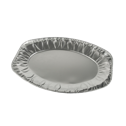 Serveringsfat aluminium ovalt – 35×24,5 cm – 10 st