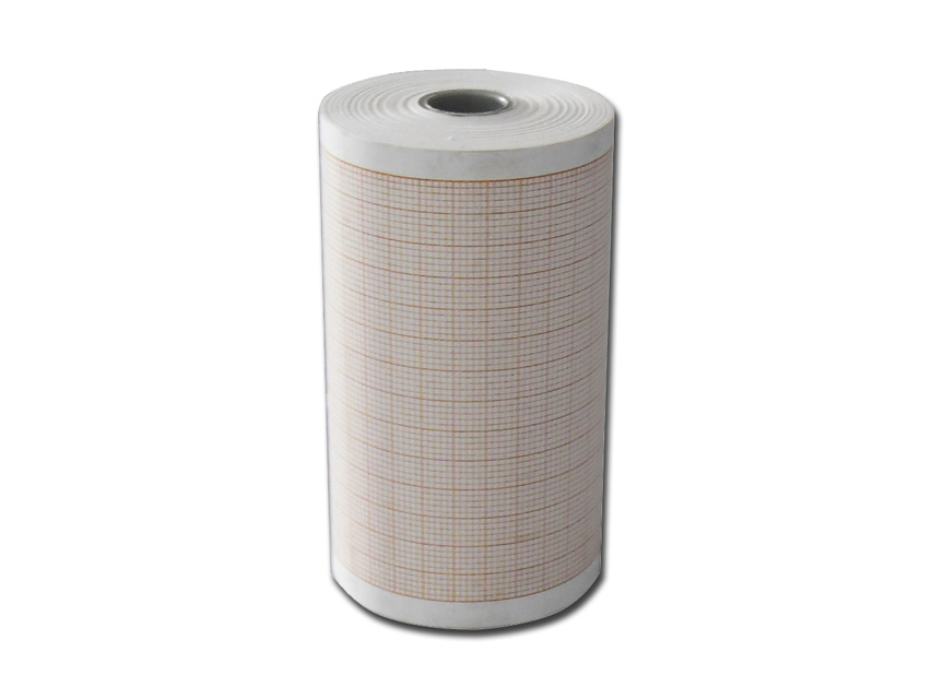 EKG thermorulle – 80mm bred 25 m lång rulle – Orange rutnät