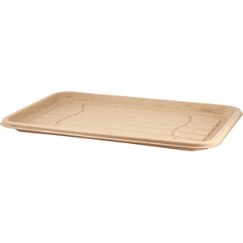 Uppläggningsfat bagasse – 460x300mm natur – 100 st