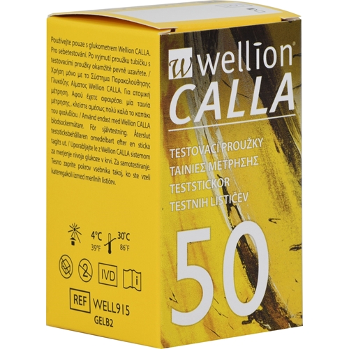 Teststicka blodglukos – Wellion CALLA 1x50st – 50 st